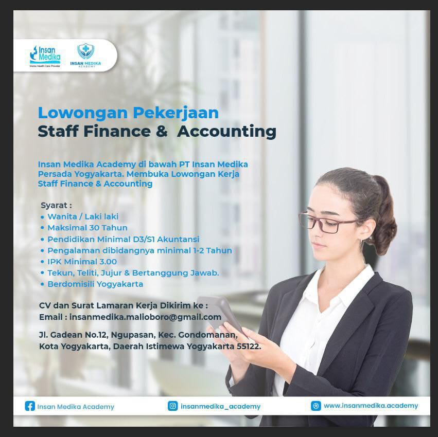 Lowongan Kerja Staff Finance Accounting Di Insan Medika Nugasin