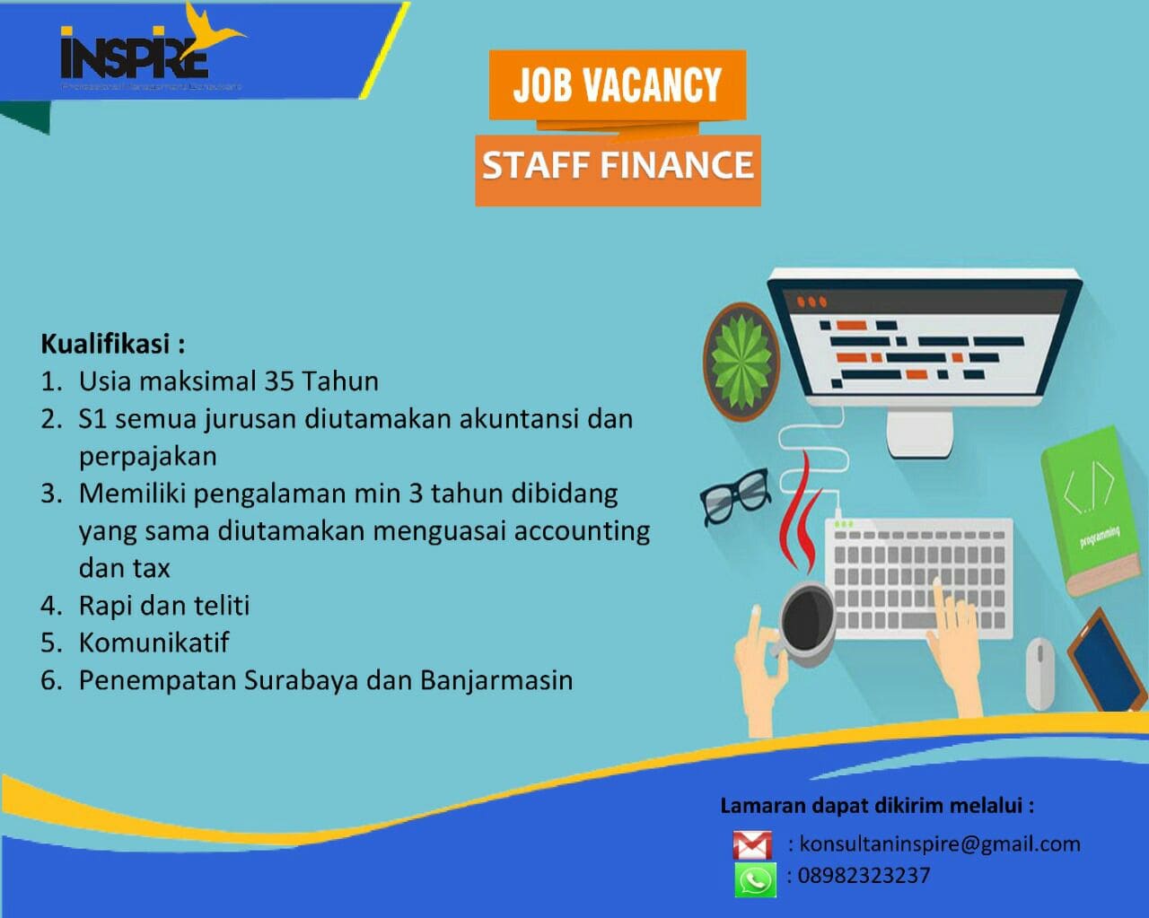 Lowongan Kerja Staff Finance Di Inspire Management Consulting