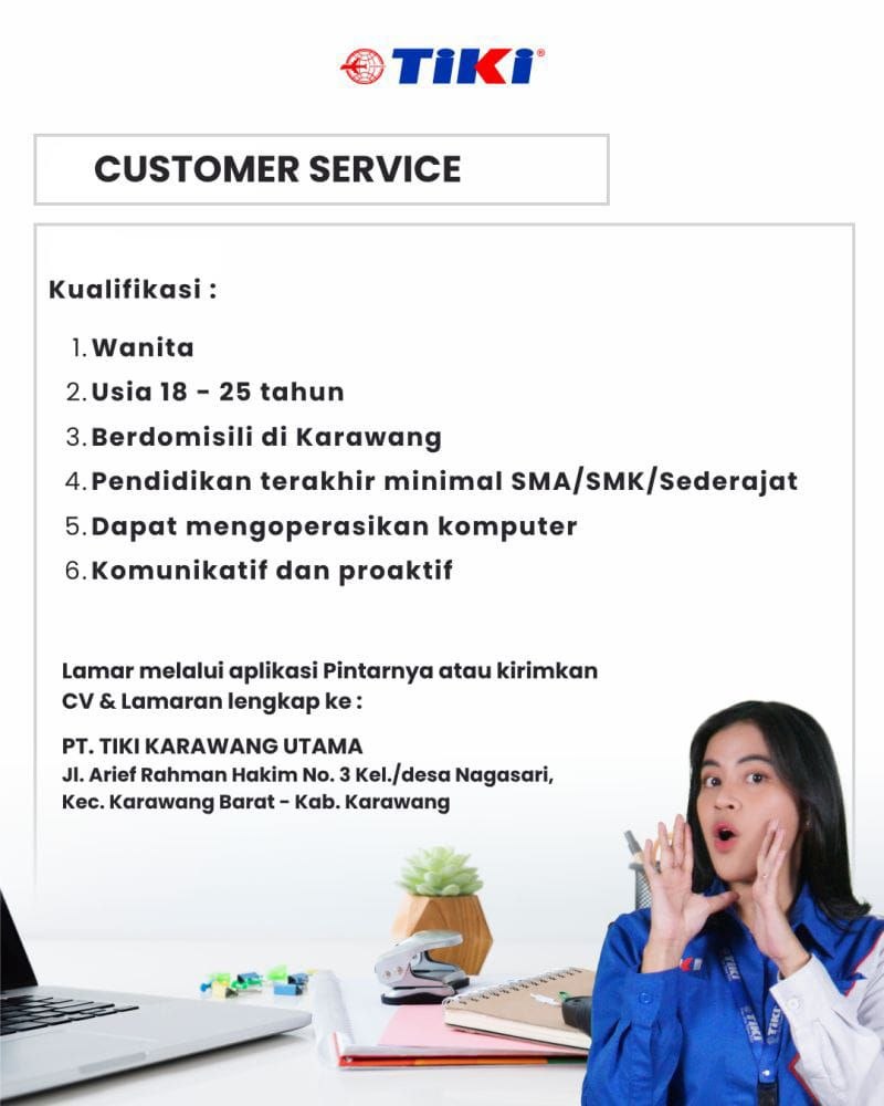 Pamflet Lowongan Kerja: Customer Service