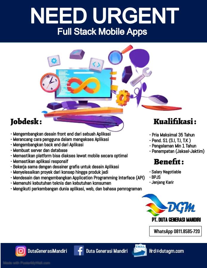 Lowongan Kerja Staff Programmer Bumi Daya Plaza - Nugasin.com