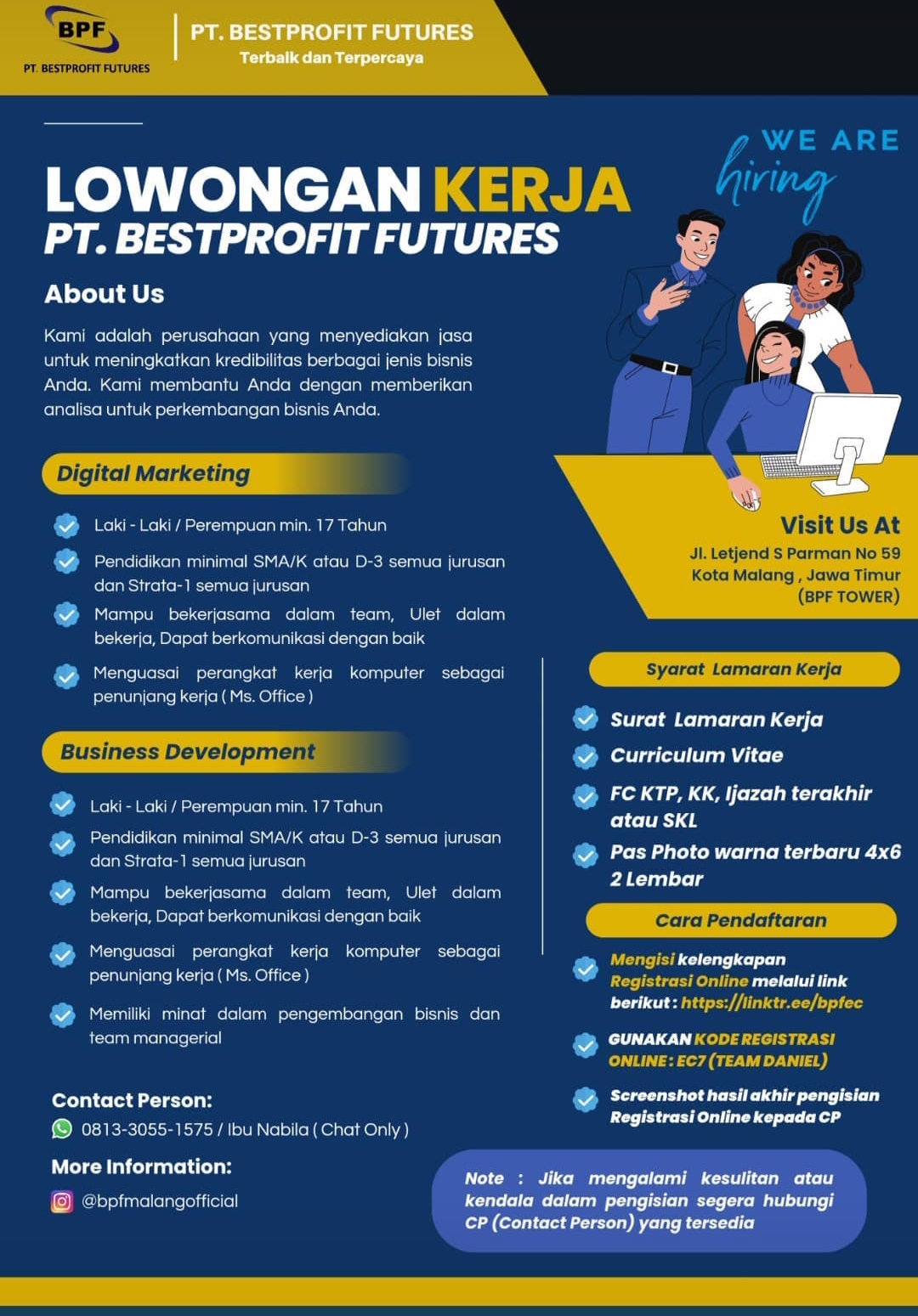 Lowongan Kerja Digital Marketing Dan Business Development Di PT. Best ...