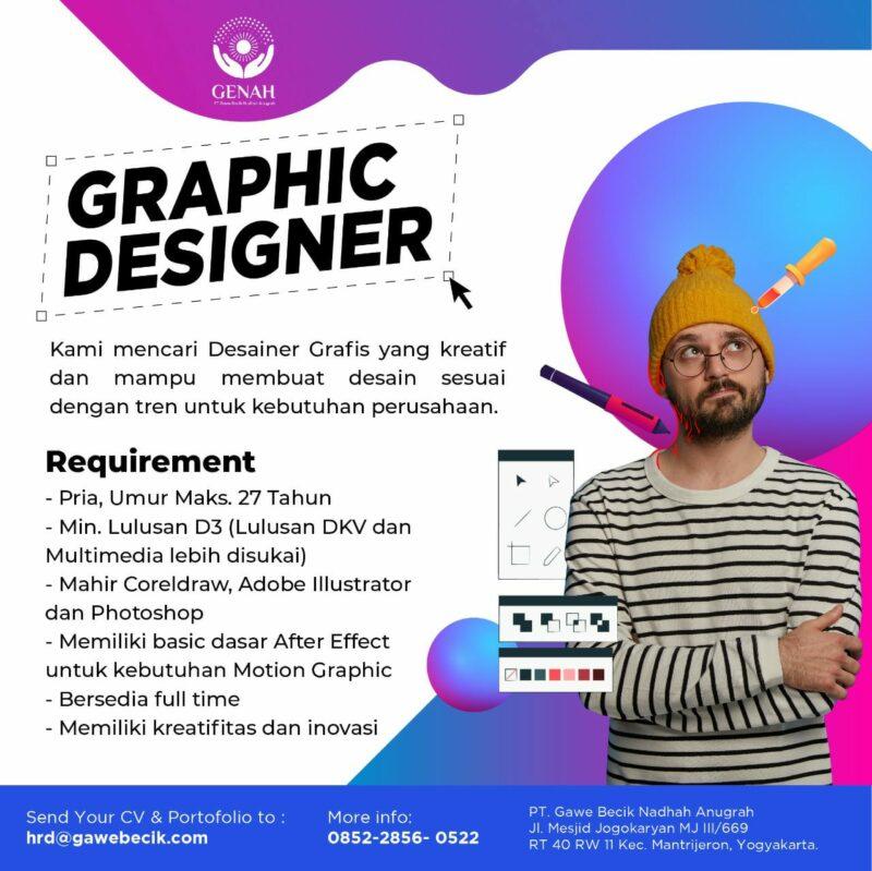 Lowongan Kerja Sebagai Graphic Designer Di Pt Gawe Becik Nadhah Anugrah Nugasin Com