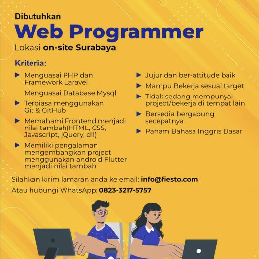 Website lowongan kerja